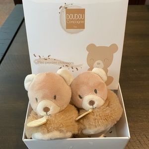 DOUDOU et Compagnie Bear Bootie Slippers Newborn